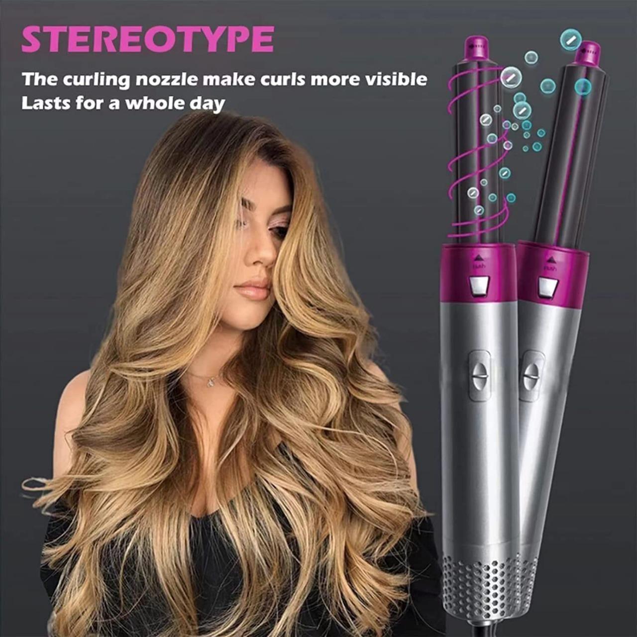 5 in 1 Multifunctional Hair Dryer Styling Tool, Automatic Suction Hair Curler