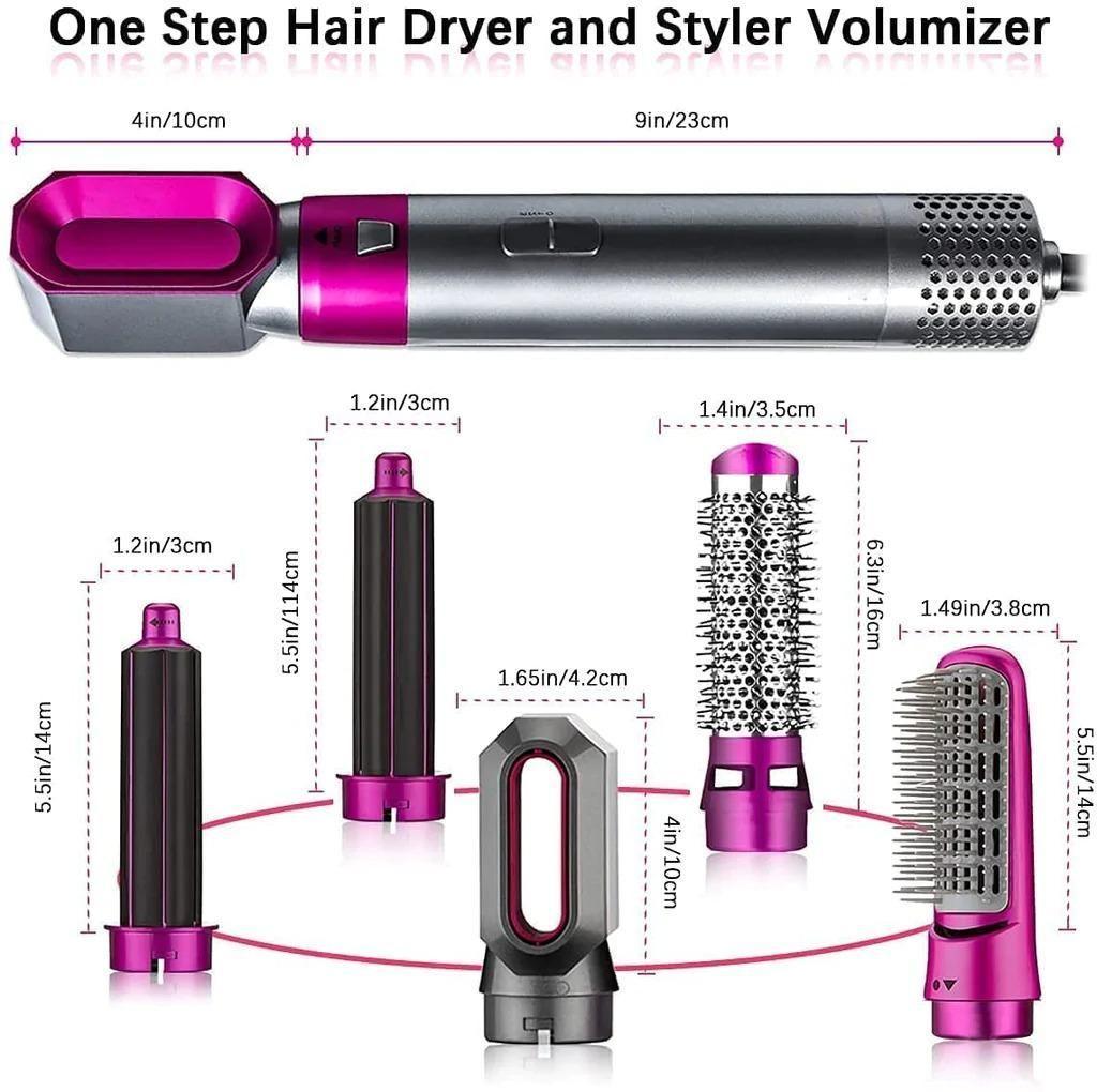 5 in 1 Multifunctional Hair Dryer Styling Tool, Automatic Suction Hair Curler